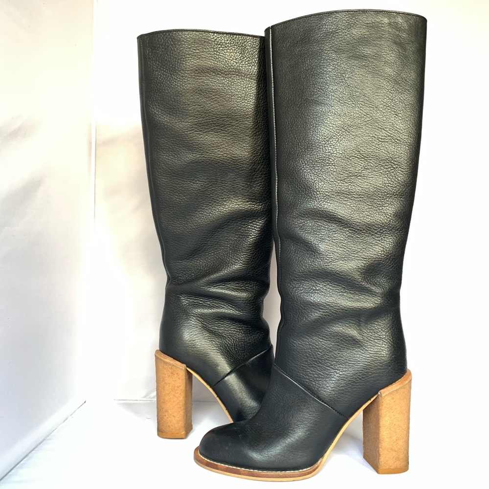 See by Chloe Kiera Tall Black Leather Knee Boots